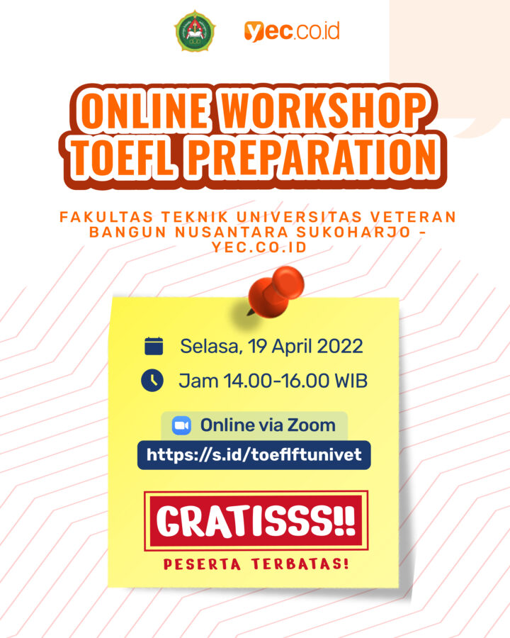 Online Workshop TOEFL Preparation