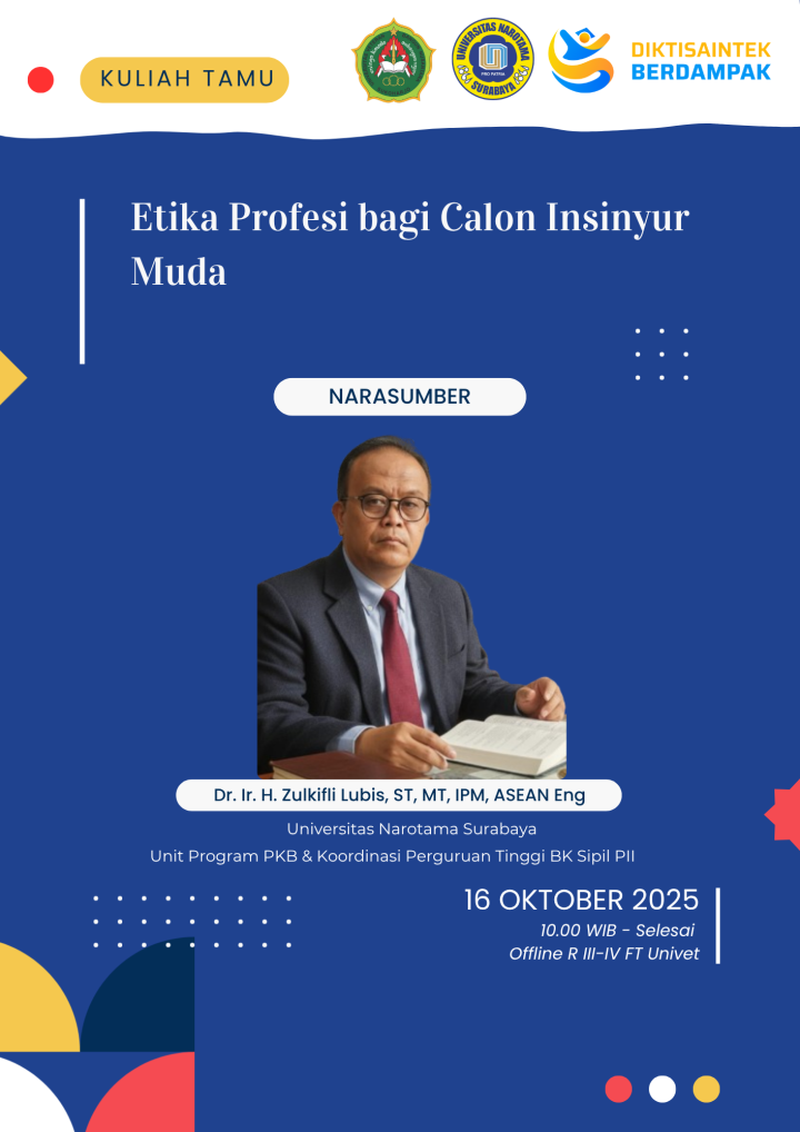 Kuliah Tamu : Etika Profesi bagi Calon Insinyur Muda