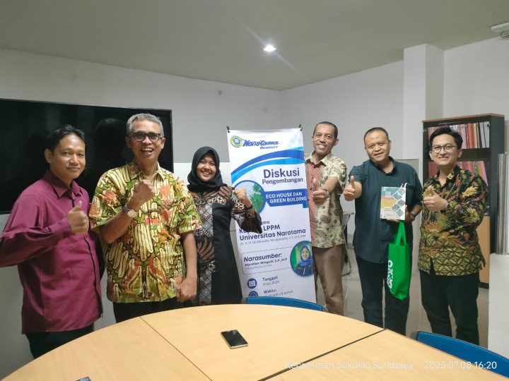 Dekan FT Univet Hadiri Diskusi Pengembangan Eco House dan Green Building di Universitas Narotama